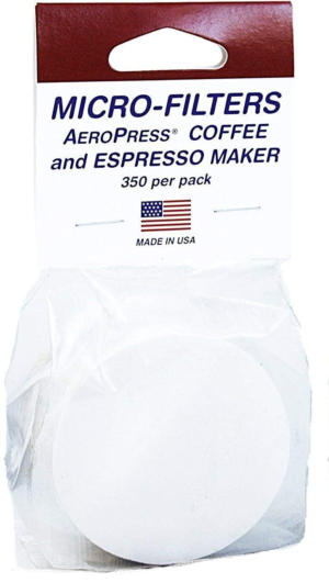 Bolsa con 350 filtros para AeroPress