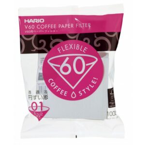 100 unidades de filtros de papel de la marca Hario. Tamaño 01
